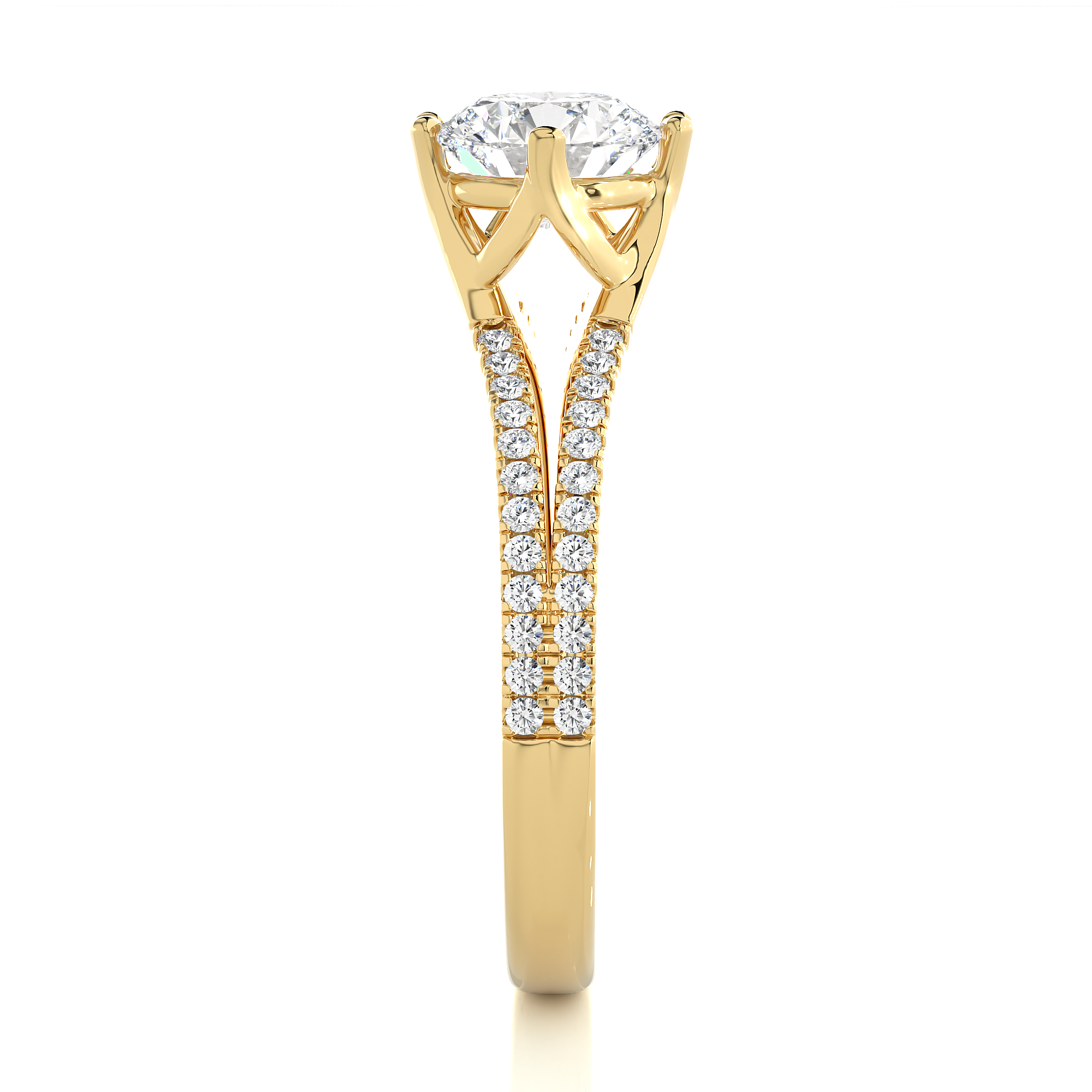 1.11 Carat J Color VS1 Clarity Diamond Studded Natural Diamond Ring.